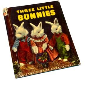 Vintage 1960's Three Little Bunnies Rand McNally Elf Book